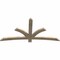 Ekena Millwork Davenport Rough Sawn Timber Gable Bracket, Douglas Fir, 72"W x 36"H x 2"D x 4"F, 12/12 Pitch GBW072X36X0204DAV00RDF - alternate 5